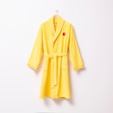thumbnail of Benetton - Albornoz L/XL 100% Algodón 380GSM en color Amarillo y Detalles en Rojo - Fruits Be