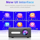 thumbnail of Projecteur LED Portable Multimédia Jeux Maison 25ANSI Lumineux Longue Durée Noir YONIS