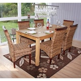 thumbnail of Décoshop26 - Lot de 2 chaises de salle à manger en banane tresse design rustique 04_0000195