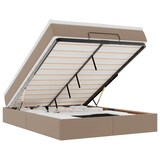 thumbnail of vidaXL Ottoman-Bett mit Matratze Cappuccino-Braun 140x190cm Kunstleder
