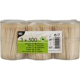 thumbnail of 10 lots de 1500 Cure dents, bois "Pure" rond 6,7 cm en boîte