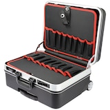 thumbnail of HMF 15602-02 Werkzeugtrolley leer, Werkzeugkoffer aus ABS-Kunststoff mit Rollen, 47 x 40 x 24,5 cm