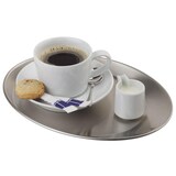 thumbnail of Serviertablett Edelstahl oval 25,5 x 19,5 cm