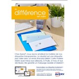 thumbnail of AVERY Boîte de 25 etiquettes Laser invisibles 210x297 L7567-25