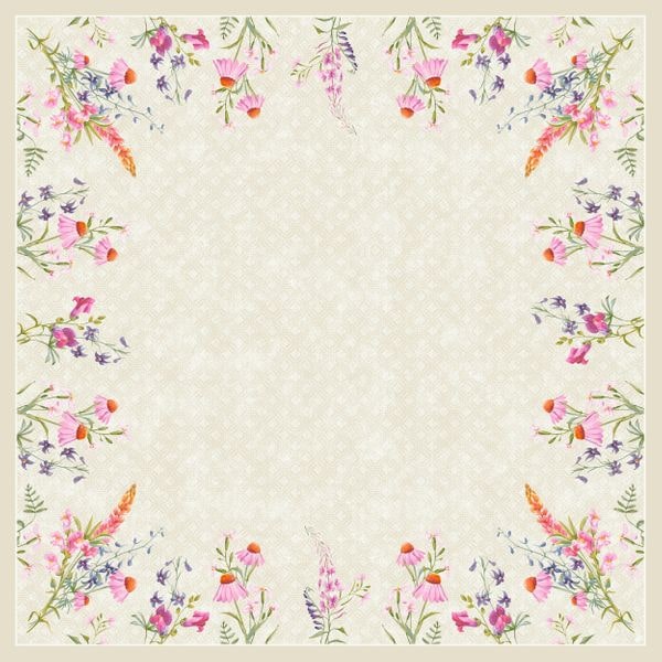 100x DUNI Dunicel®-Mitteldecke 84 x 84 cm Floret (1 x 100 Stück)