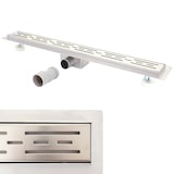 thumbnail of Canal de duche HWC-D94a, canal de drenagem do pavimento, ralo de duche, sifão em aço inoxidável 50-120cm ~ 100cm