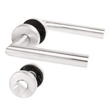 thumbnail of WC-Bad Rosettengarnitur Türbeschlag Edelstahl matt gebürstet Drückergarnitur