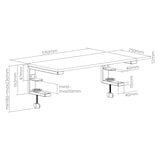 thumbnail of ROLINE Große flexible Schreibtisch-Erweiterung, bis 20 kg