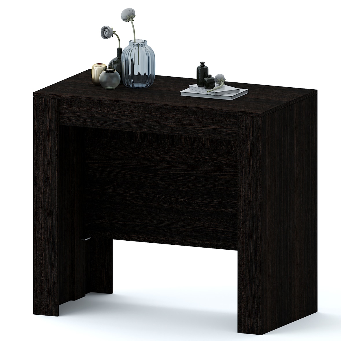 Tavolo Consolle Allungabile 3 Metri 14 Posti Salvaspazio Multiposizione Design Moderno Elegante Consolle Per Casa Ufficio 78 x 51 x 90 cm Wenge