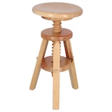 thumbnail of Aranaz Taburete giratorio pino bajo barniz