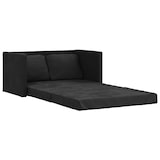 thumbnail of vidaXL Bodensofa mit Schlaffunktion Schwarz 122x204x55 cm Samt