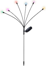 thumbnail of Solar Stabbeleuchtung Outdoor 70cm 6 LEDs Kunststoff Solarleuchte für Garten Stablampe Gartenleuchte Solarlampen Wegeleuchte Stableuchte Gartendeko
