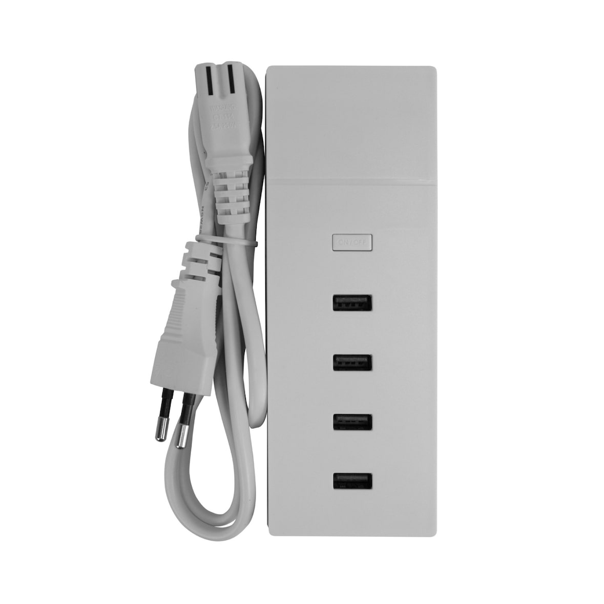 Ultraschnelle Ladestation 4 USB 1 m Weiß 9&1