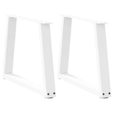 thumbnail of vidaXL Couchtischbeine V-Form 2 Stück Weiß 50x(42-43,3) cm Stahl