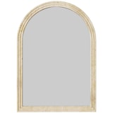 thumbnail of HOMCOM espejo de pared arqueado, espejo de baño 50x70 cm con marco de imitación de piedra, estilo moderno, para salón, dormitorio, entrada, beige