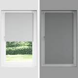 thumbnail of vidaXL Verdunkelungsrollo Grau 125x175cm Stoffbreite 121,6cm Polyester