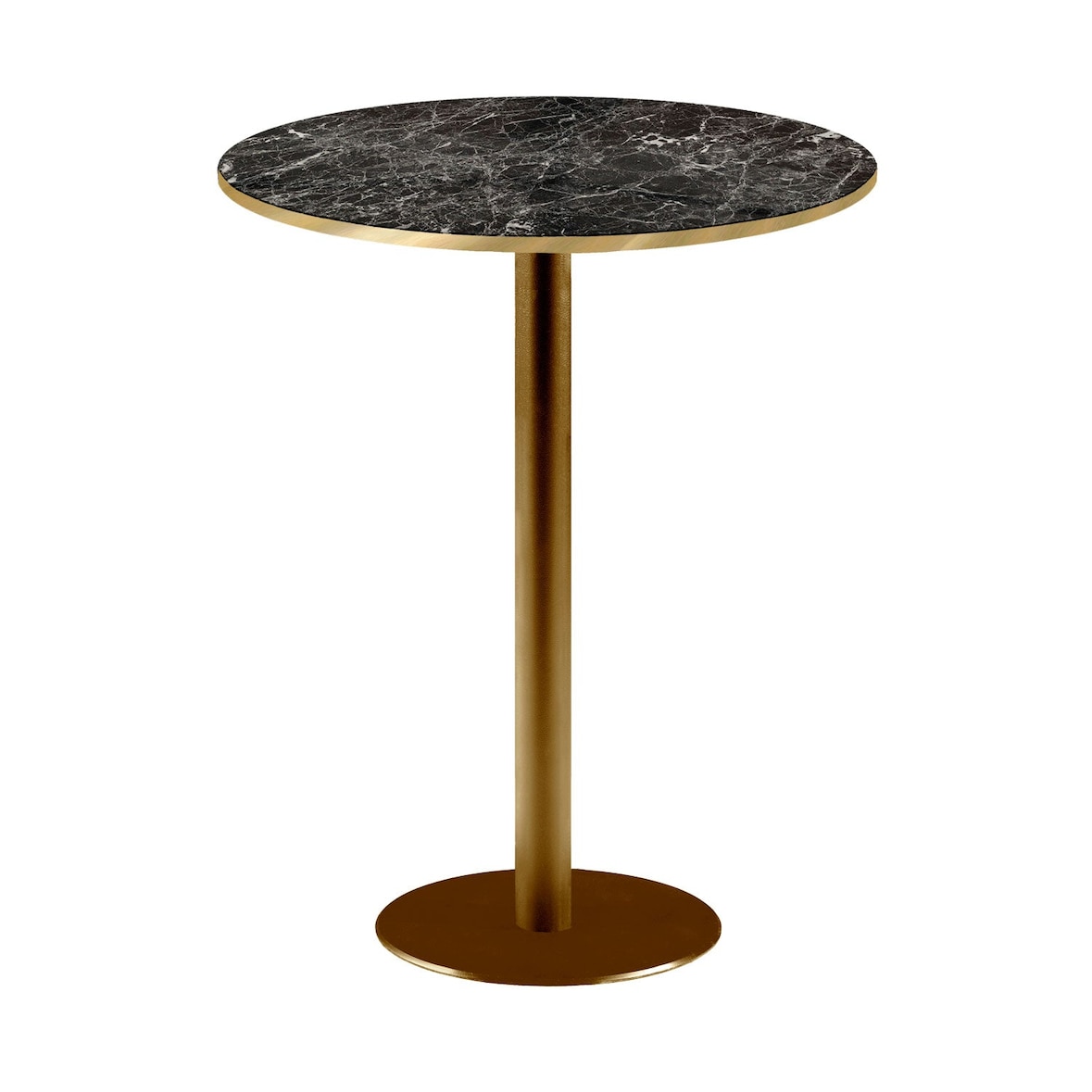 Restootab - Rome bistro zwart marmeren bartafel Ø60cm