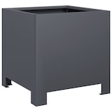 thumbnail of Helloshop26 - Fioriera rialzata per piante fiori terrazza giardino 30 x 30 x 30 cm acciaio antracite 02_0037482