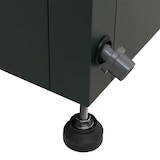 thumbnail of HWC-O85, floreira com canteiro de metal com espaço de armazenamento, metal 33kg 91x101x51cm ~ verde