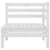thumbnail of vidaXL 2-Sitzer-Gartensofa Weiß Kiefer Massivholz