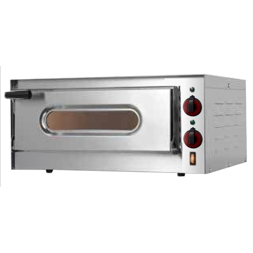 EURAST - Forno de pizza elétrico de 1 câmara para 1 pizza ø 360 - 550x430x260 mm - 1600 W 230/1V - 51G10012