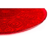 thumbnail of Excelsa assiette décorative Arabesque Red verre 31xH1,5x31 cm rouge