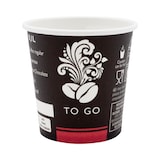 thumbnail of RIOBA To-Go Becher, Papier, 0.1 L, Ø 6.3 x 6.5 cm, schwarz, 20 x 80 Stück