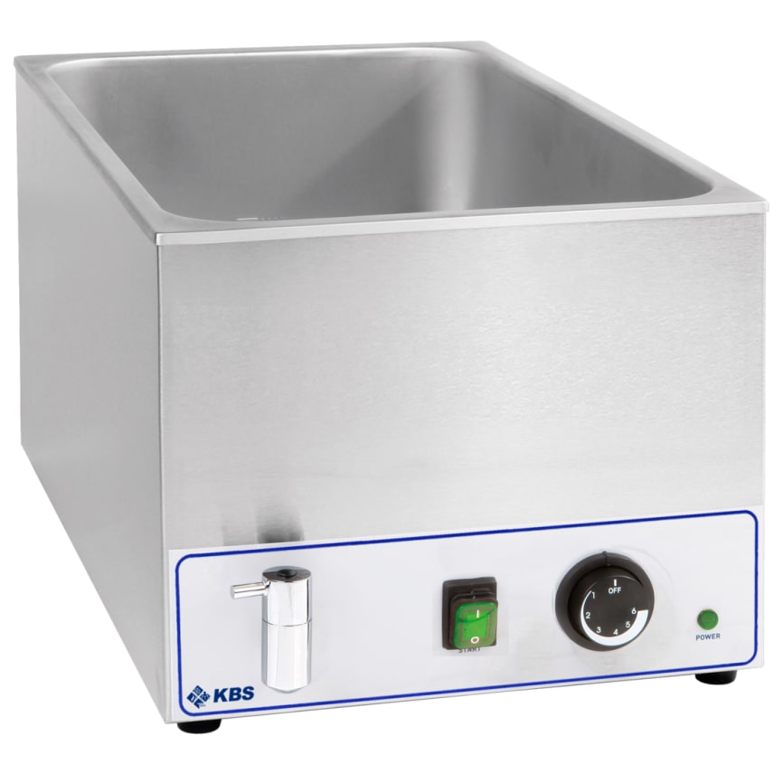 Bainmarie mit Ablasshahn für 1x 1/1 GN, h=200mm