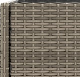 thumbnail of vidaXL Hochbeete mit Ablage 2 Stk. Grau 90x40x75 cm Poly Rattan