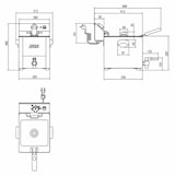 thumbnail of Freidora eléctrica profesional con grifo, acero inox., 60-190°C, control mecánico, panel de control extraíble, 1 cubeta de 10 litros 10279 Vaiotec