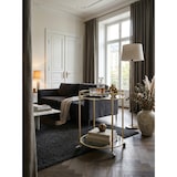 thumbnail of Goldener Servierwagen, mobiler Beistelltisch, Sicherheitsglas, Mehrzwecknutzung. 57x57x75 cm | Kadima Design