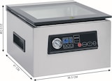 thumbnail of METRO Professional Machine sous vide à cloche GVS1200, acier inoxydable/verre, 37.2x44.3x24.9 cm, 7 L, pompe 70L/min, minuterie, 5 fonctions, argent