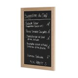 thumbnail of Tableau Ardoise Craie Mural 60 x 40 cm cadre bois naturel