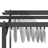 thumbnail of Outsunny Gazebo Pergola 4x4 m per Esterni con Tetto Retrattile Bianco