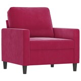 thumbnail of Fauteuil Rouge bordeaux 60 cm Velours Modèle Cormontix
