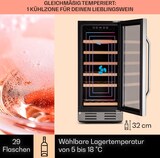 thumbnail of Klarstein Vinovilla 29 Built-In Weinkühlschrank 81 l / 29 Fl. Glastür Edelstahl Edelstahl