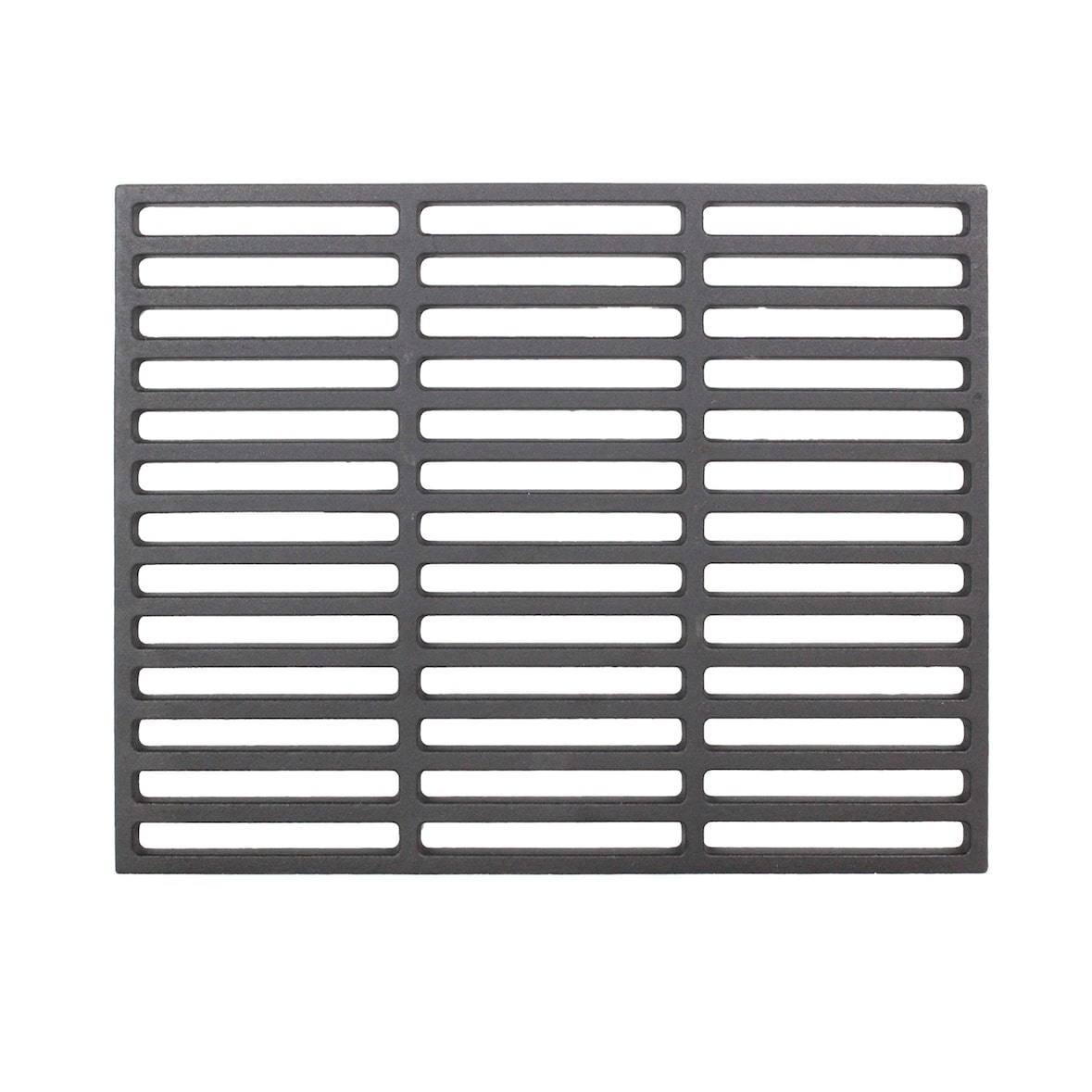 Grillrost 45x30 cm rechteckig emailliert Rost Grillgitter Gusseisen Grillplatte