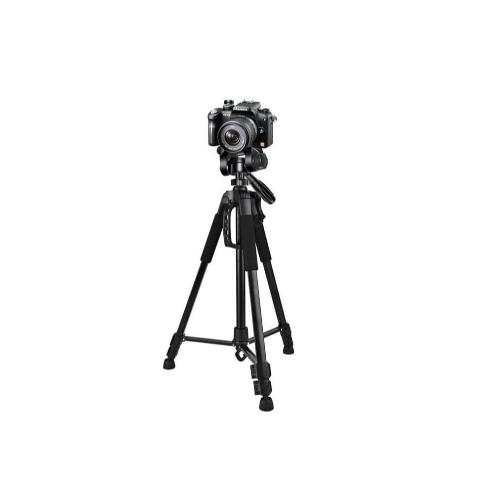 Tripode Profesional de Aluminio 170cm portatil, con Soporte de Teléfono, Cabezal Giratorio Desmontable 360º
