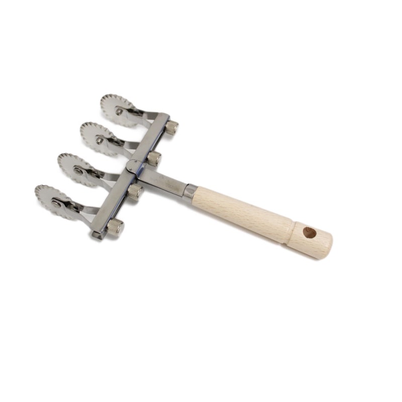 Calder tagliapasta ravioli regolabile con 4 lame festonate in acciaio inox