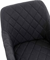 thumbnail of CHEFGASTRO Esszimmerstuhl SPRINGFIELD Stoff HxBxT 84x47x44cm Schwarz Küchenstuhl