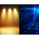 thumbnail of Jeu de lumière Ibiza Light FULLMOON - DMX 5-EN-1 AVEC WASH LED RGBW 4-en-1, UV, LAS R+G, STROBO 20 flashes/sec. & ASTRO