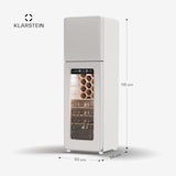 thumbnail of Klarstein Shirley Wine Cooler + Freezer | 2-in-1-Gerät | Vintage | 2 Kühlzonen | 60 Flaschen Creme
