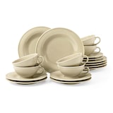 thumbnail of Seltmann Weiden Beat Color Glaze Teeservice 18-teilig - Sandbeige