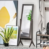 thumbnail of Standspiegel Ganzkörperspiegel 47x46x148 cm verstellbarer Neigungswinkel robustes MDF dickes Glas pflegeleicht für Flur Schlafzimmer Bad Kaffeebraun
