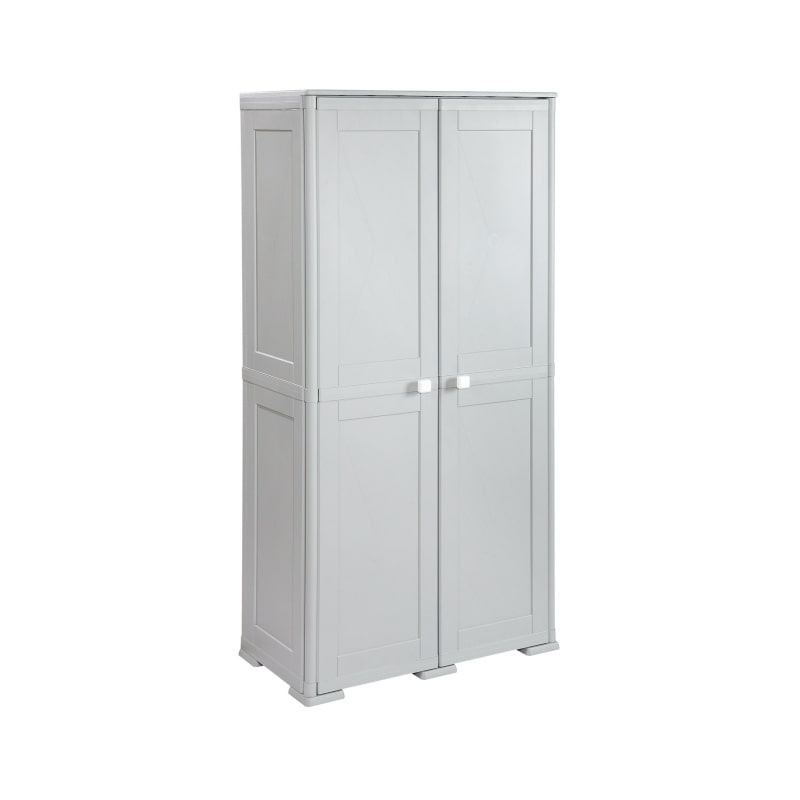 Tontarelli armadio simplex alto con vano portascope più 2 vani bassi e 1 vano alto grigio in polipropilene 79X43XH164CM