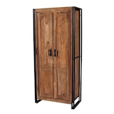 thumbnail of SIT Möbel Halkast acacia | L 80 x B 45 x H 180 cm | naturel / antiek zwart | 09264-01 | Serie PANAMA