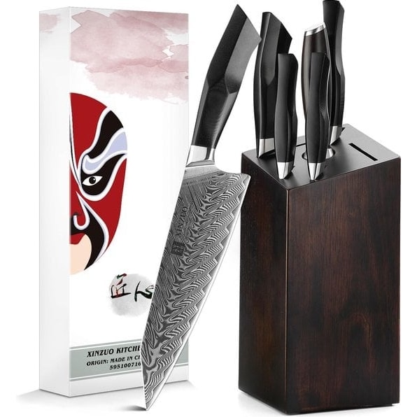 XinZuo - Damascus messenset 7-delig - B32 Feng series