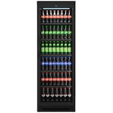 thumbnail of Nevera expositora vertical profesional negra 358 litros con puerta de cristal para hostelería. Frigorífico expositor refrigerado para bebidas.