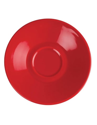 Set de 12 platillos rojos para taza de café expreso