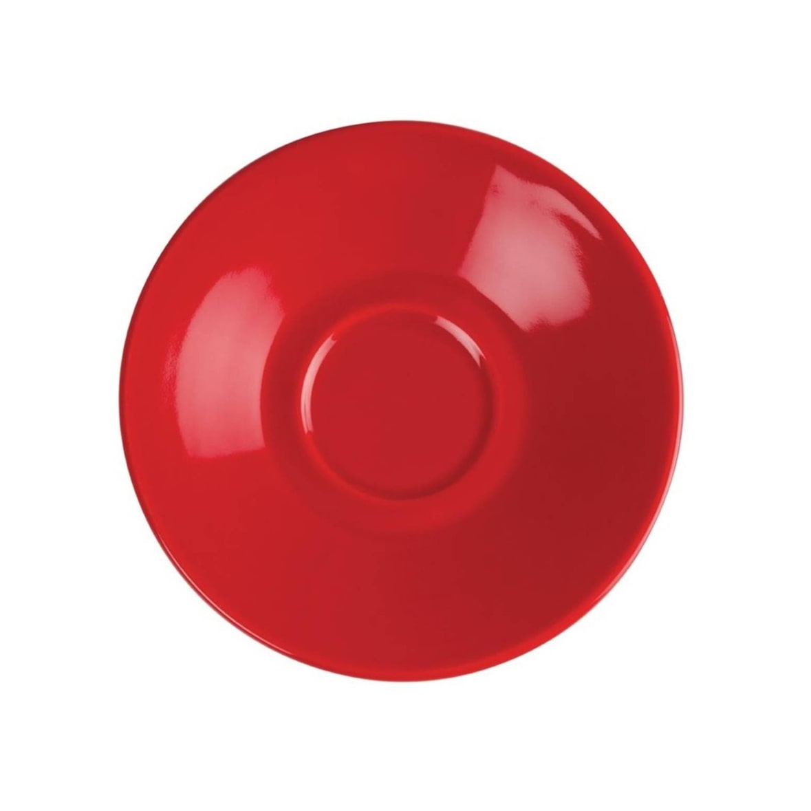 Set de 12 platillos rojos para taza de café expreso